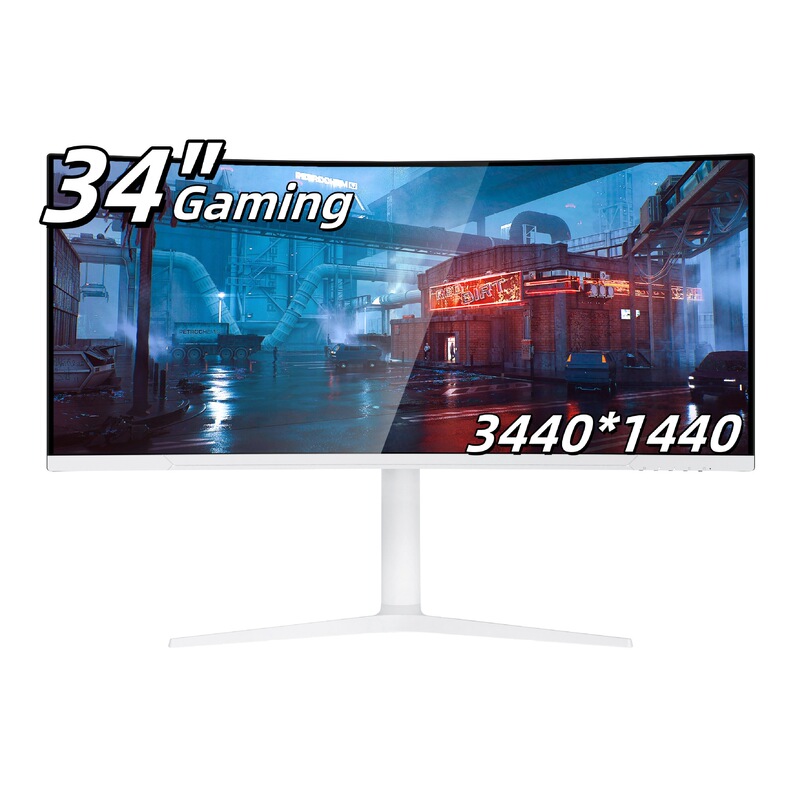 34-Inch 4K Monitor 21:9 165Hz 100Hz Office Gaming Va Curved Screen 165Hz Lcd Screen High Definition