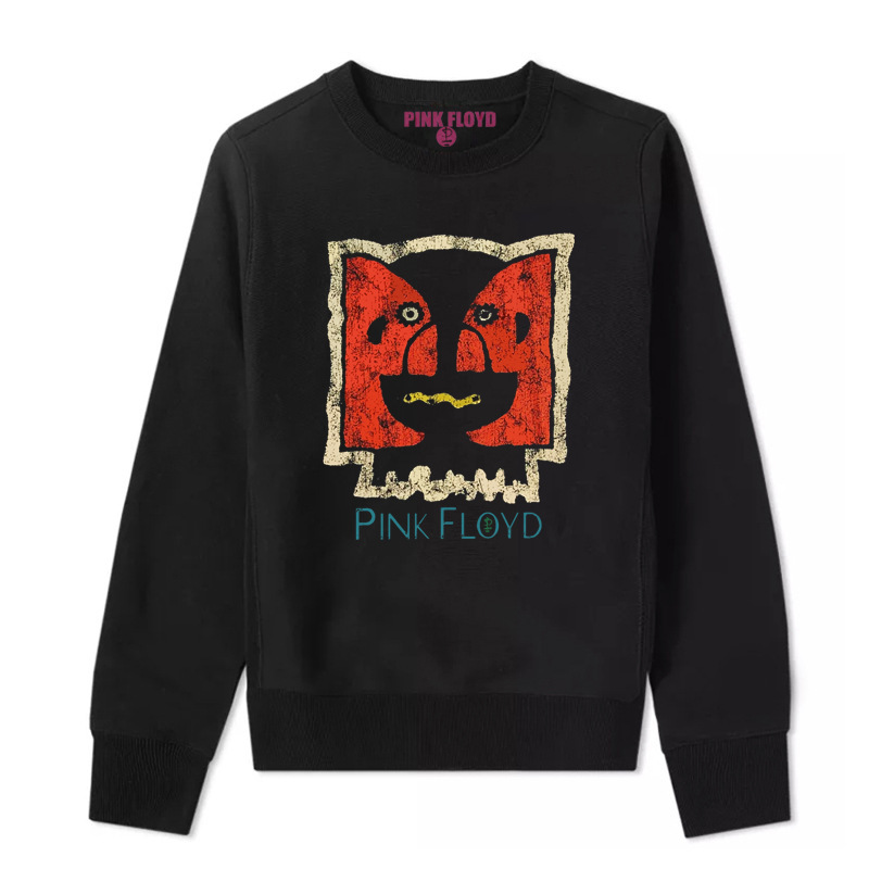 European and American Pink Floyd Classic Vintage Men's Loose Long Sleeve Round Neck Sweater Autumn and Winter