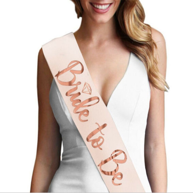 bridetobe钻石款肩带 普通布烫金 香槟布玫瑰金 03