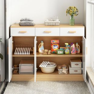 Balcony Locker Storage Cabinet Waterproof Sunscreen Low Cabinet Wall Storage Cabinet Economical Bay Window Cabinet Sundries Cabinet