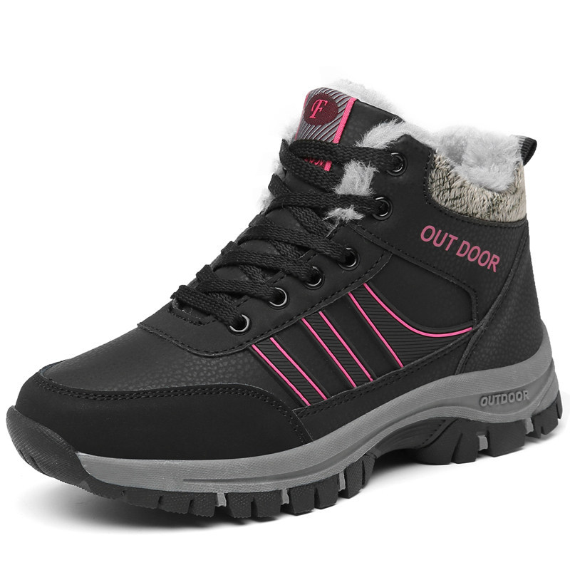 Zapatos de algodón cálidos de invierno transfronterizos deportes casuales de mediana edad padres y madres grandes botas de nieve al aire libre de montaña