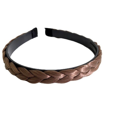 Korean-style fishbone corkscrew hair tie that conceals hairline, compresses hair, and prevents slipping for a simple ponytail hair accessory