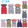 baby straps shorts Two piece set children Suspenders Summer Easy baby Love Child suit Western style
