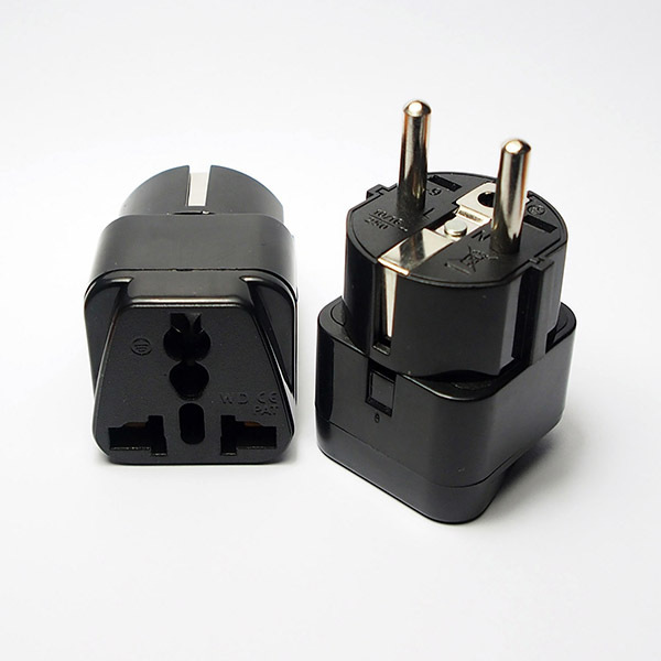 Multi-Purpose Conversion Head German Standard European Standard French Adapter Two-Pin Converter National Standard Travel Conversion Plug Wd-9