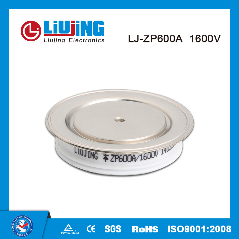 普通整流管（平板式）ZP600A1600V 半凸型 大功率变流器 电镀