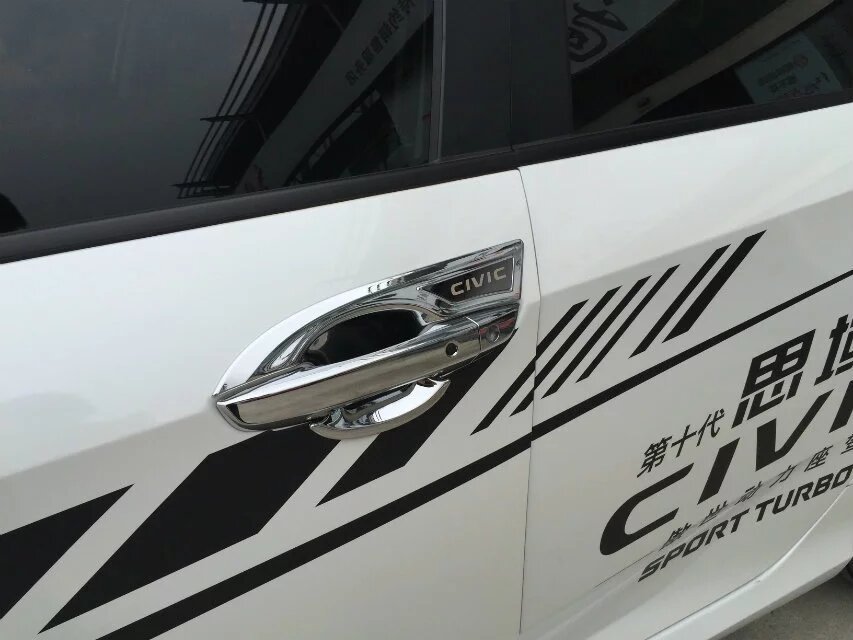 Suitable for Honda 10Th Generation Civic 16-21 Models, Reversing Mirror, Fuel Tank Cap, Hood, Grille, Door Edge Strip, Handle