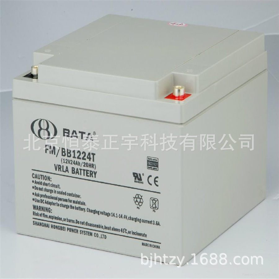 BATA鸿贝蓄电池FM/BB12100T 12V100AH/20HR消防照明 UPS电源配套