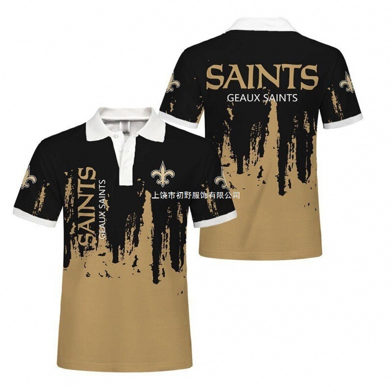 2025 New Cross-Border Men's Loose-Fit Short-Sleeve Trendy 3D Digital Print NFL Football Polo Shirt 2025 New Cross-Border Men's Loose-Fit Short-Sleeve Trendy 3D Digital Print NFL Football Polo Shirt