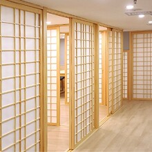 日式格子门推拉门移门榻榻米隔断门实木隔栅樟子门和室格栅垒德株