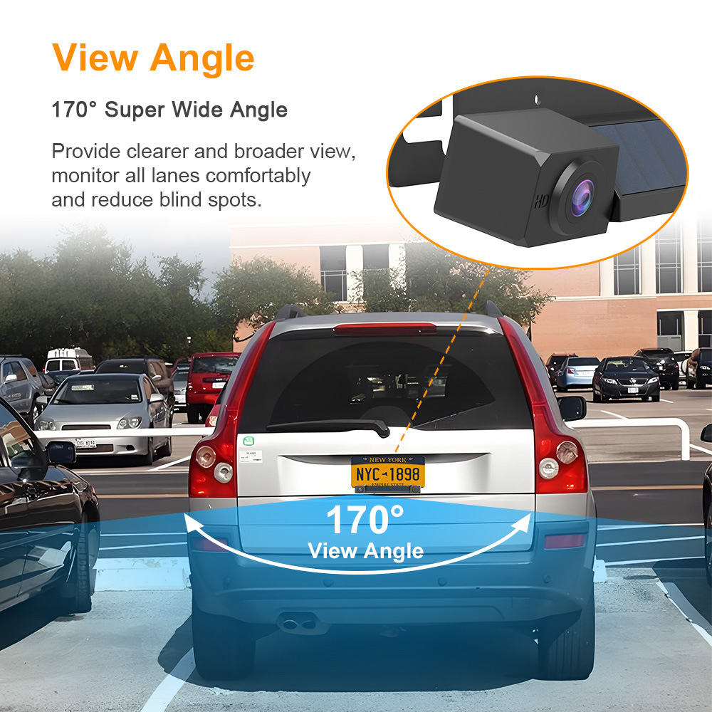 7inch Carplay car display solar-powered reversing camera