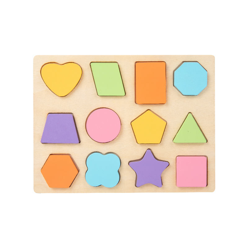 De madera de los niños de la Ilustración Digital forma de letra cognitiva macaron agarrar la mano rompecabezas bebé rompecabezas de la educación temprana Juguetes image 8