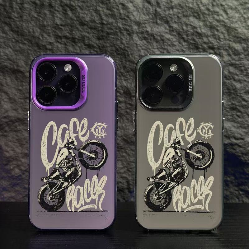 Nueva motocicleta para iPhone 16 funda para teléfono móvil Apple 15promax/14 anti-caída 13pro12 Europa y América 11XR