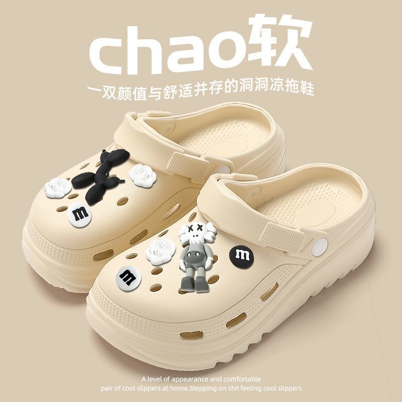 Couple's Cave Shoes Women's Platform 2025 New Summer Outer Wear Non-slip Deodorant Beach Baotou EVA Sandals