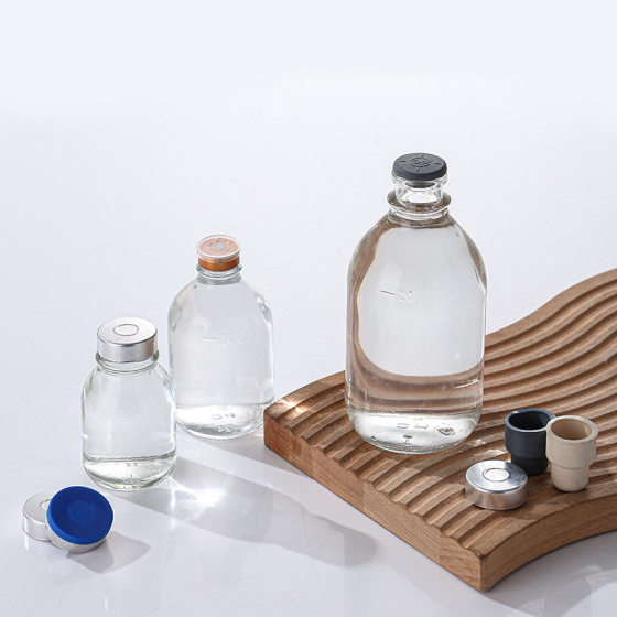Thickened saline bottle 500ml infusion bottle glucose bottle medical experimental medicine glass bottle wholesale drip bottle