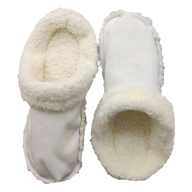 Forro de zapatos de agujero forro polar invierno cálido zapato cubierta engrosada suave cubierta de felpa cubierta de algodón extraíble forro peludos cubierta del zapato