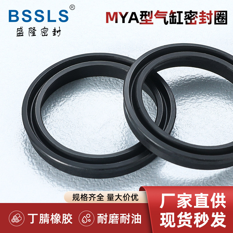 Flat Bottom Cylinder Dust-Proof Seal Mya Sealing Ring Nitrile Fluorine Rubber Gasket Smc Cylinder Rubber Ring for Electrical Appliances