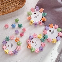 子供のヘアクリップの頭飾りマカロン色のミニ花は、かわいいお姫様の赤ちゃんのヘアピンを傷つけません