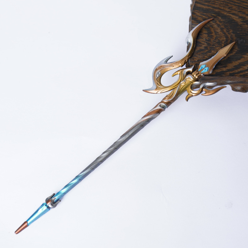 永劫无间周边武器模型 23cm 撼龙 金属道具工艺品摆件模型|undefined
