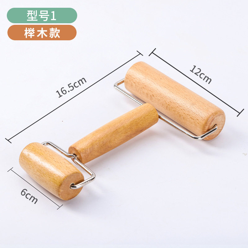 En stock rolling pin artefacto de cuero rodillo de una sola mano de madera maciza rodillo de ahorro de mano de obra al vapor bollo relleno dumpling piel image 7