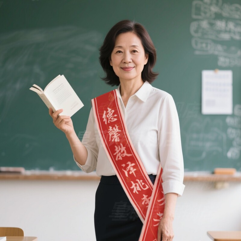 Teacher's Day Gift Ribbon 2025 New Kindergarten Primary School Gift for Female Teacher Shoulder Strap Commemorative Teacher Gift