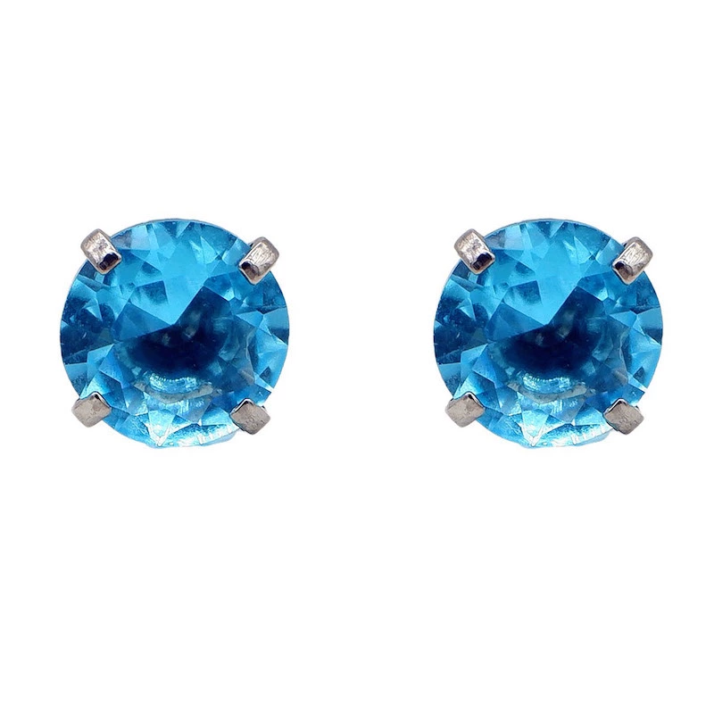 Metal big zirconium, lip piercing, changeable earrings, accessories, 8mm, 5A, G23