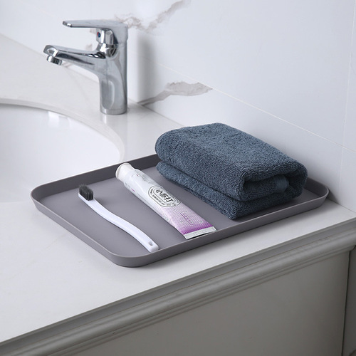 ins Nordic style plastic tray, hotel tableware, rectangular bread plate, fast food tray, canteen plate