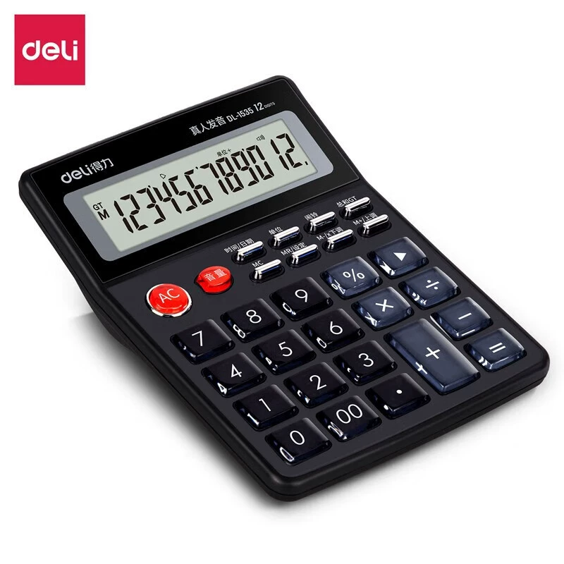 Коллекция Deli Calculator по финансам, офис, колледж, студент, клавиатура, учет, голос, компьютер