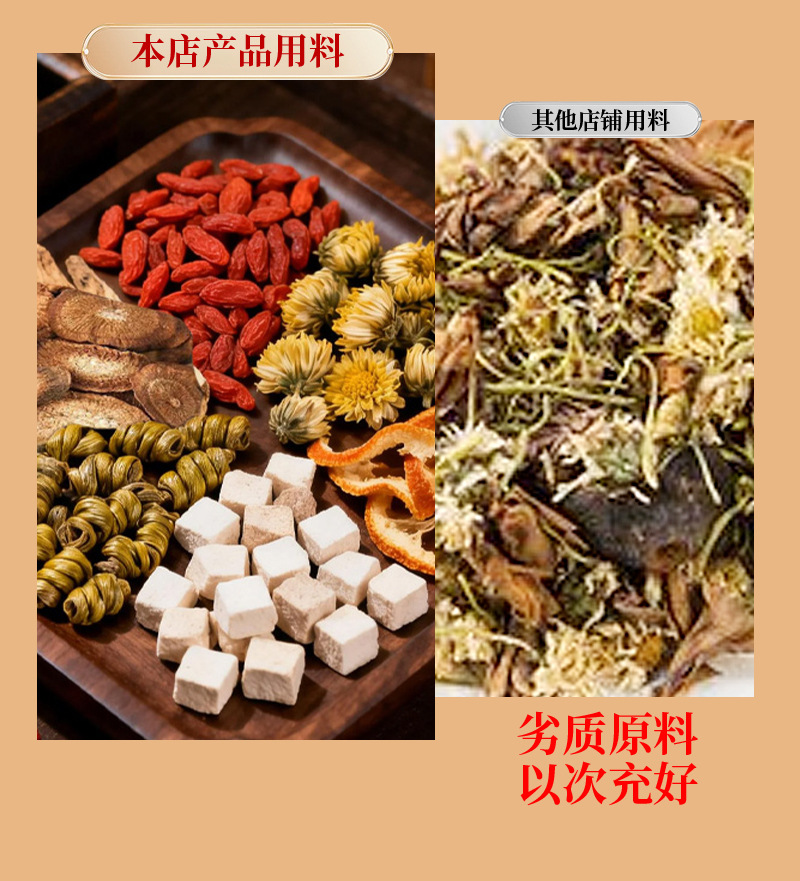 Dendrobium Burdock Herbal Tea Shi Hu Niu Bang 100g Triangle Tea Bags Hot Brew Wellness Tea in use