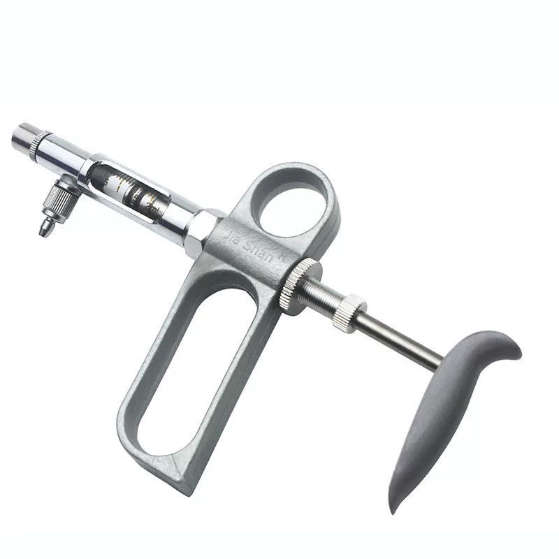 JIASHAN 2 мл металлический непрерывный шприц для вакцин для курицы, утки и птицы с плавной регулировкой 0,2-2 мл