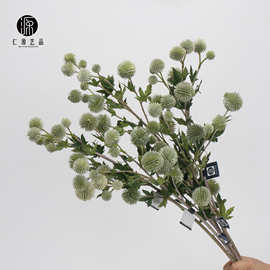工厂直销 仿真毛松果板栗果蓝星球 蒲公英果婚庆花艺装饰插花配材