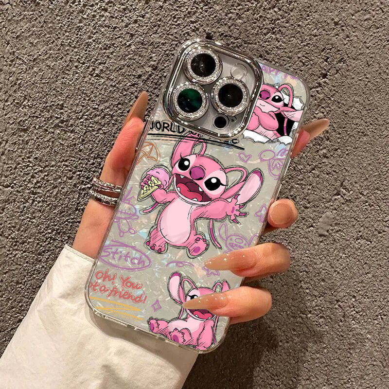 Cute Stitch Is Suitable for Iphone17Promax Mobile Phone Case Cartoon Apple 14Pro High-End 16 15