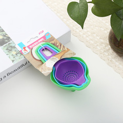 Rainbow Kitchen Utensil Funnel Wholesale Household Vegetable Drain Funnel Egg Separator Flour Sifter Baking Accessory