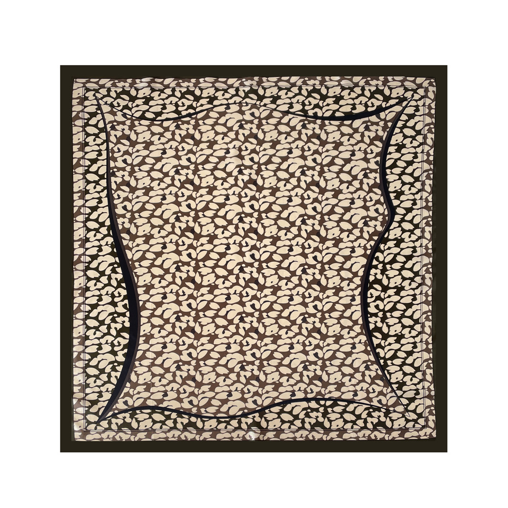80g Weight Silk Scarf Classification Holiday, Travel Occasion Polyester Material Polka Dots, Leopard Pattern Spring&Summer Season Women's Gender Elegant, Vintage Style Style Women's Elegant Vintage Style Polka Dots Leopard Polyester Silk Scarf 9