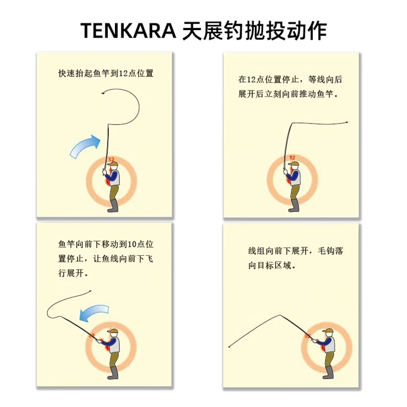 Tianzhan fishing line Tenkara fishing method 12FT Tiantang fishing main line woven water floating water floating sky exhibition main line