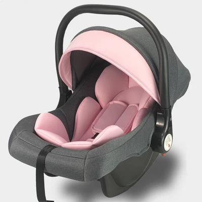 Baby Basket-Style Car Safety Car child safety seat - pink-double-layer