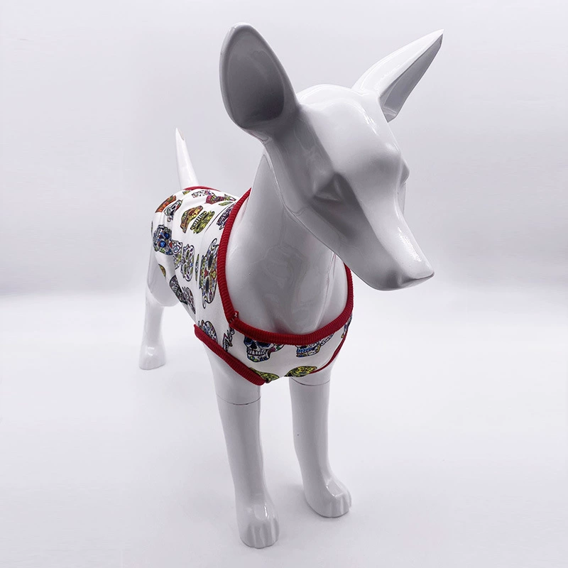 Щенячий костюм Летняя прохладная одежда Тонкий жилет для домашних животных Одежда для кошек Одежда для предотвращения выпадения волос Костюм для собак Хэллоуин