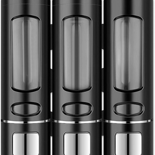 Triple-headed 400ml soap dispenser wall-mounted without drilling manual soap dispenser shampoo box shower gel box hand soap dispenser bottle