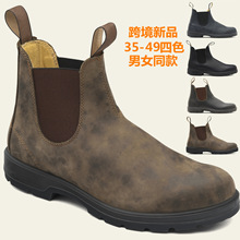 Slip-On Work Safety Boots For Men Plus Size Chelsea Shoes跨