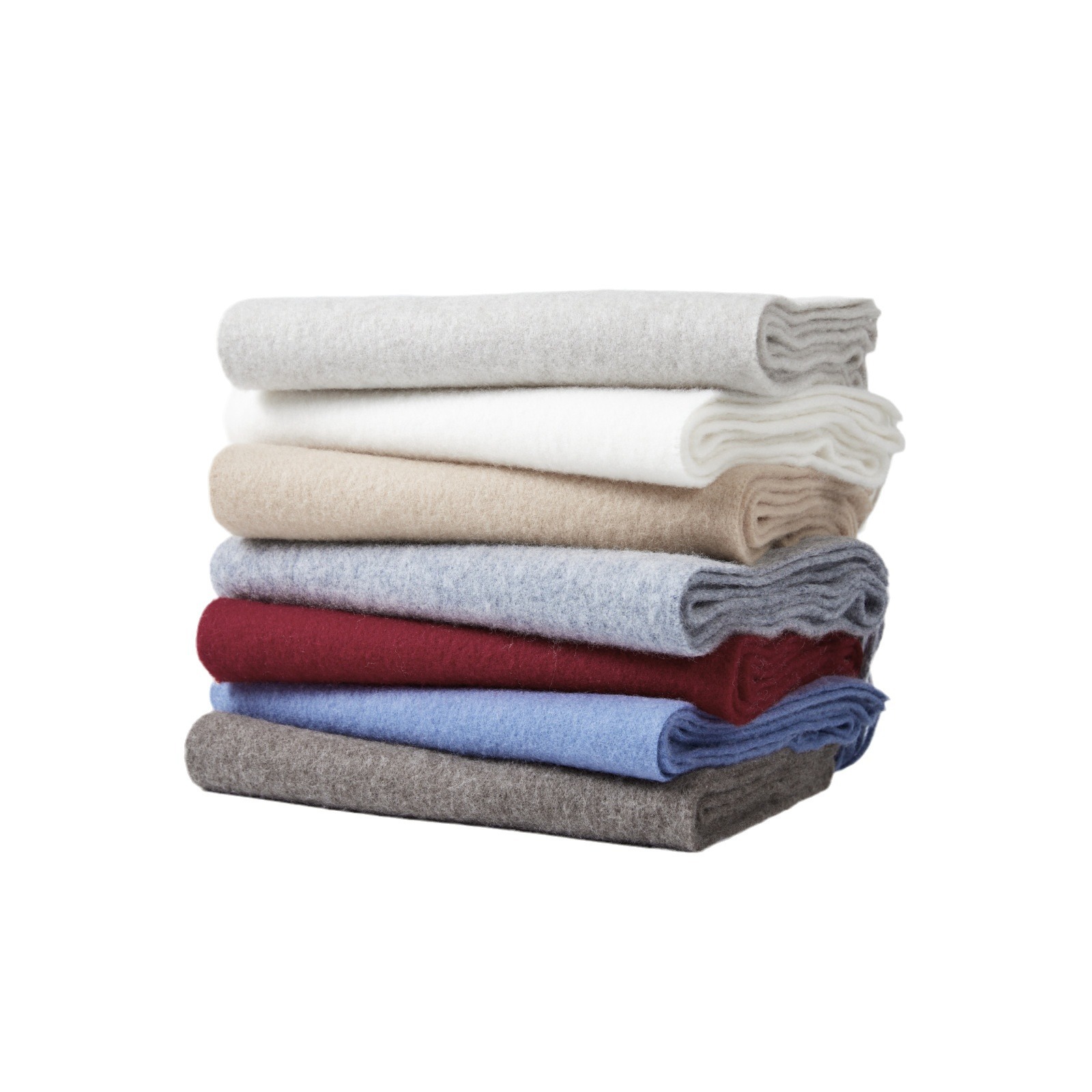 Pinzas cuidadosamente seleccionadas, bufanda 100% de lana, bufanda de ambiente coreana, color sólido, chal de mujer de alta calidad de otoño e invierno