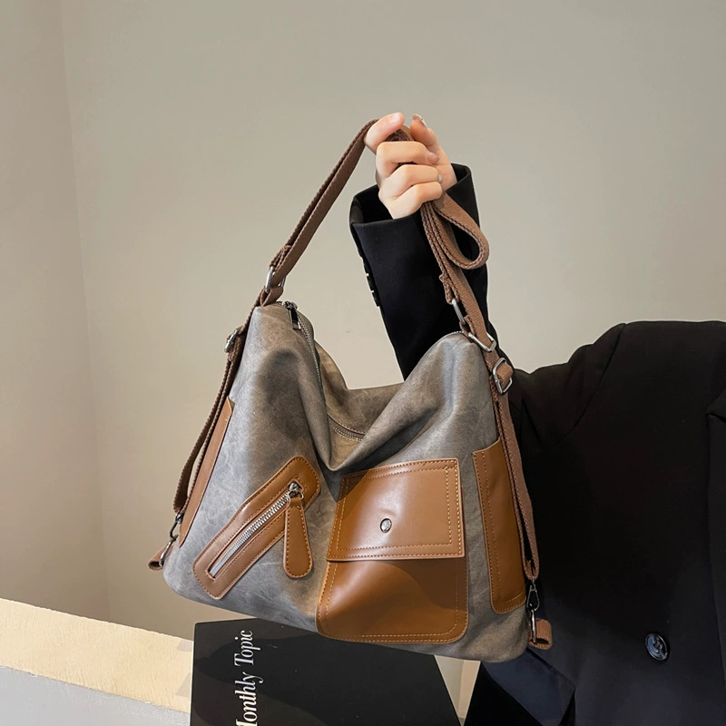 Shoulder bag, one-shoulder bag, capacious backpack, Korean style