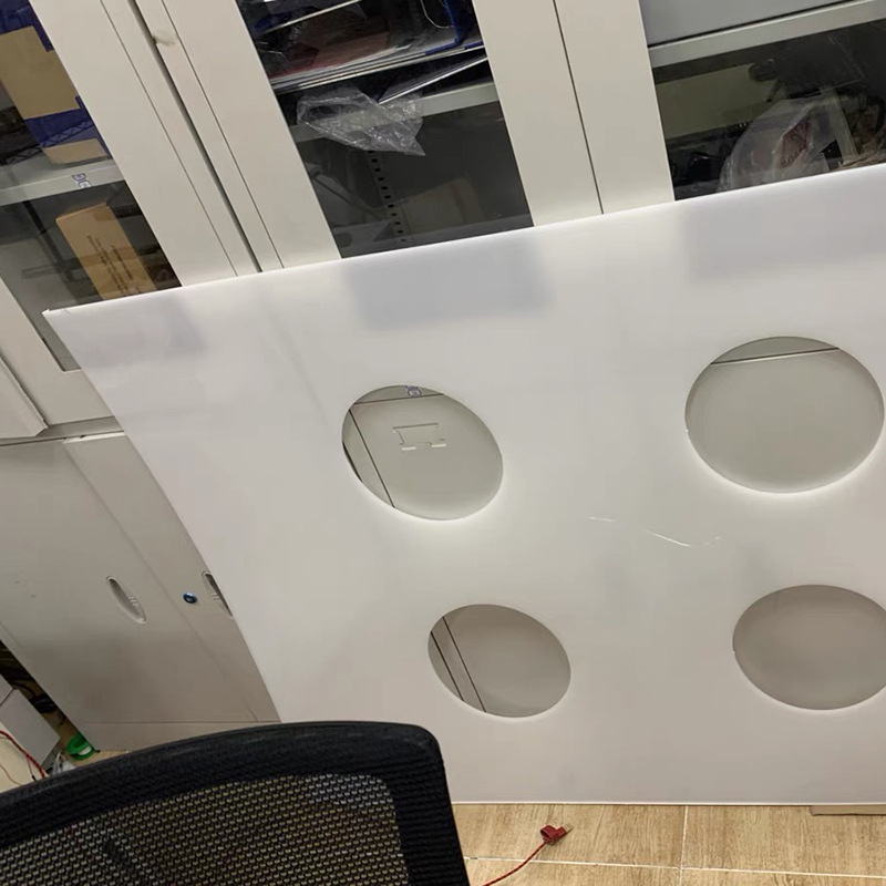 白色防水PP板材PVC硬塑料板猪肉台垫板PE板尼龙板塑胶棒加工5mm