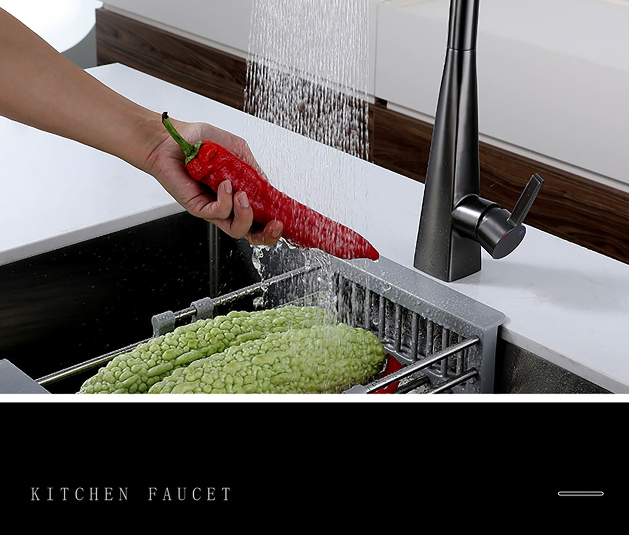 Stainless steel pull-out universal faucet, sink, balcony telescopic household kitchen hot and cold faucet undefined