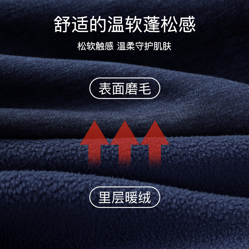 摇粒绒男士保暖内衣男加绒加厚保暖套装冬季无痕圆领秋裤秋衣批发|undefined