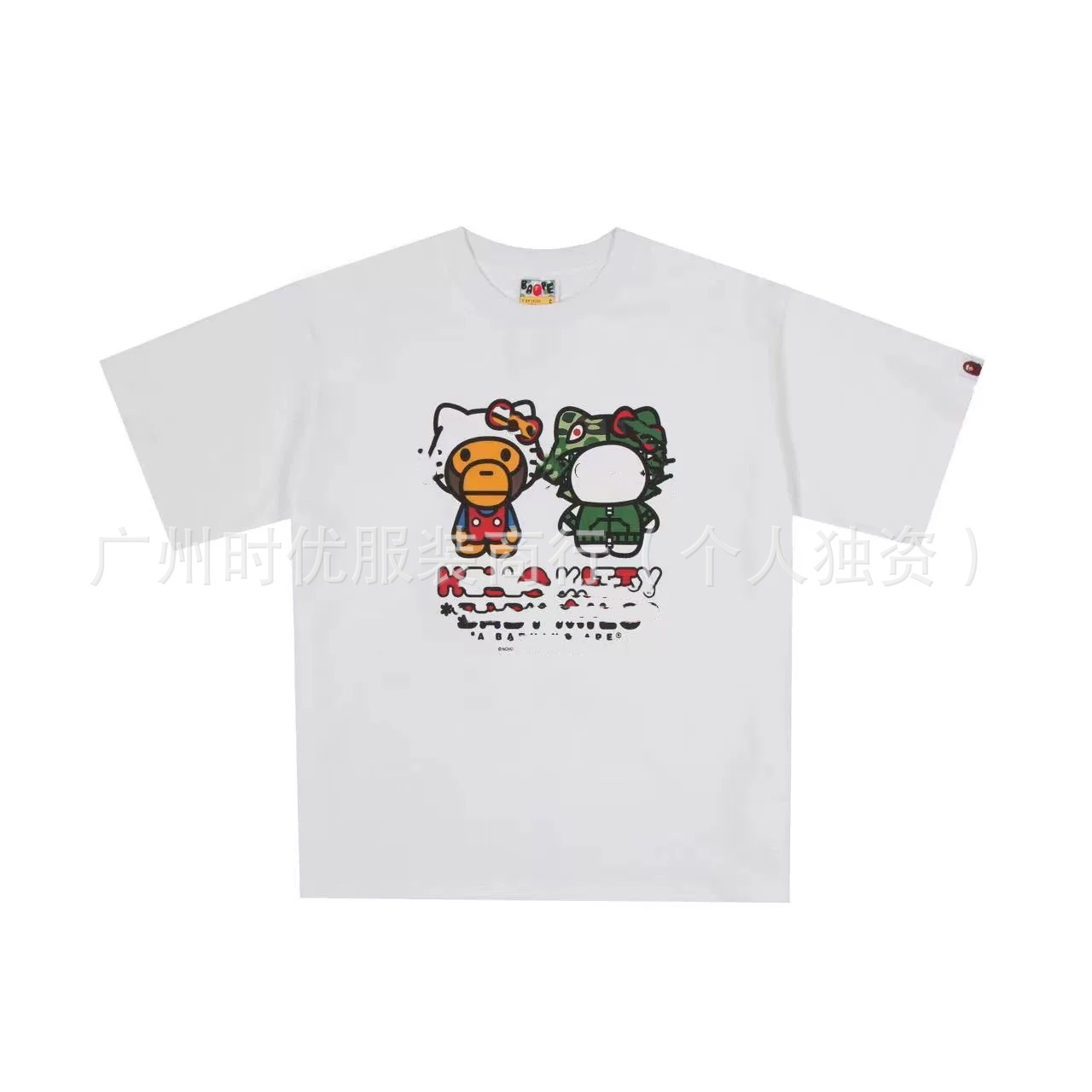 BAP *-KT手をつないだアニメのins人気のある夏の新型男女同モデルのゆるい半袖tシャツ