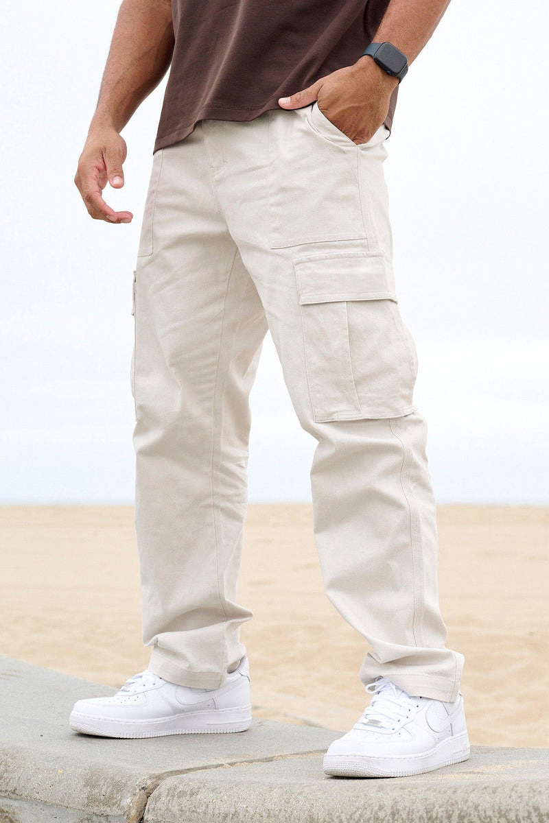 455g Weight Full Length Pants Length Polyester Fabric Type Mid Waist Waist Line Cargo Pants Pants Type Micro-Elastic Elasticity Casual Occasion Loose Fit Type Solid Color Pattern Spring, Autumn Season Men's Gender Simple Style Style Men's Solid Color Simple Style Loose Men's Bottoms 无