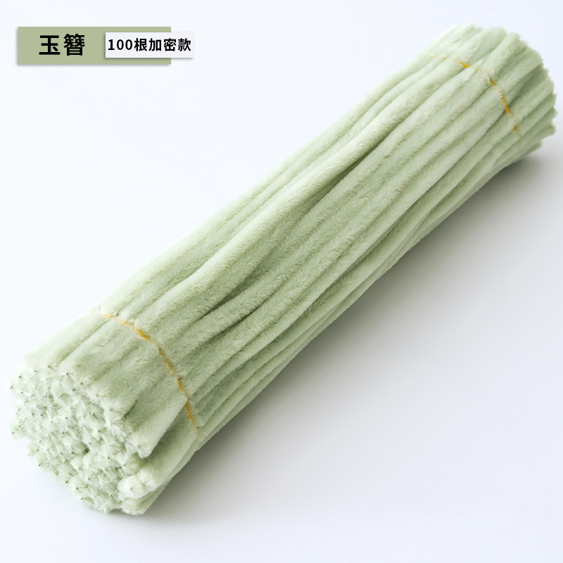 Macarón torsión varilla de cifrado ramo de terciopelo hecho a mano DIY material paquete de juguetes inteligentes fuegos artificiales raíz de pelo colorido