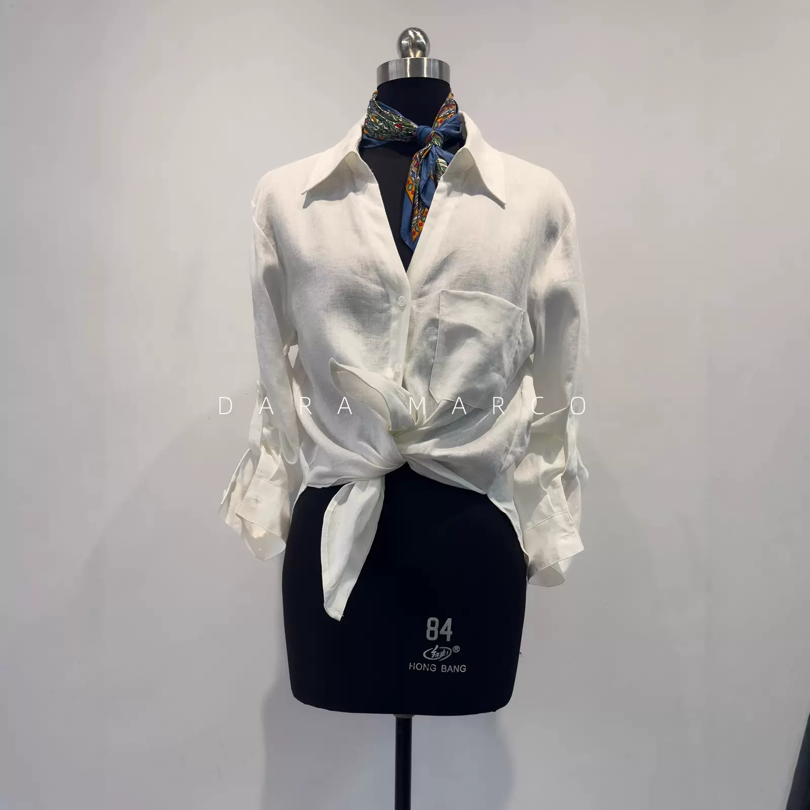 静奢老钱~100%天然纯亚麻V领衬衫自然飘逸长袖衬衫女上衣外套早春