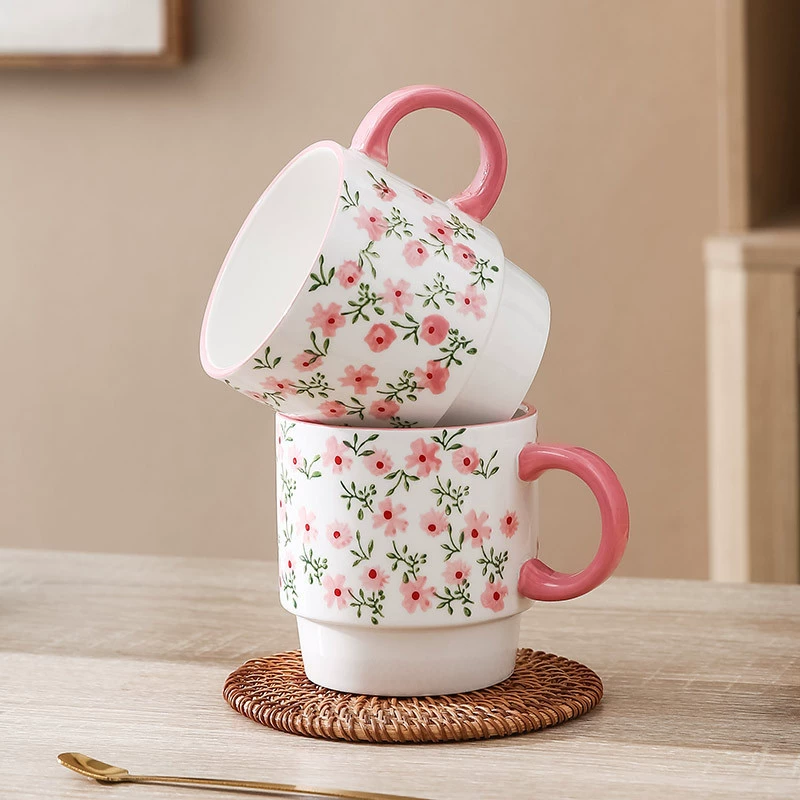 Керамическая чашка для чая и кофе из декоративной охоты Jingdezhen с подглазурной окраской, просто украшение