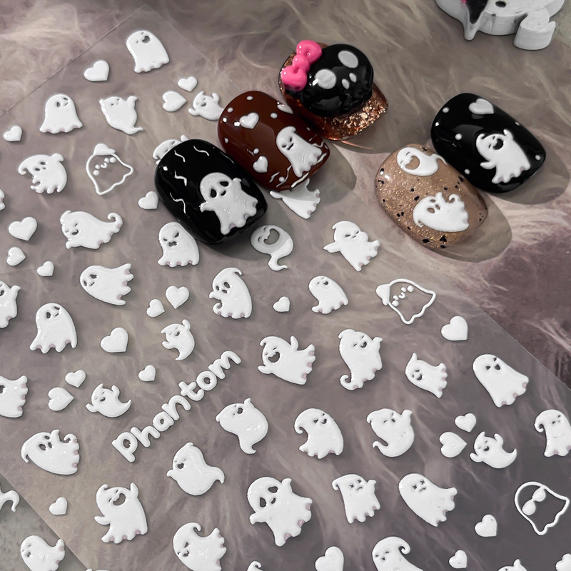 Ant Pattern Halloween Nail Stickers, Evil Ghost Nail Stickers, New Halloween Nail Decorations, Wholesale Price YT9253 Ant Pattern Halloween Nail Stickers, Evil Ghost Nail Stickers, New Halloween Nail Decorations, Wholesale Price YT9253