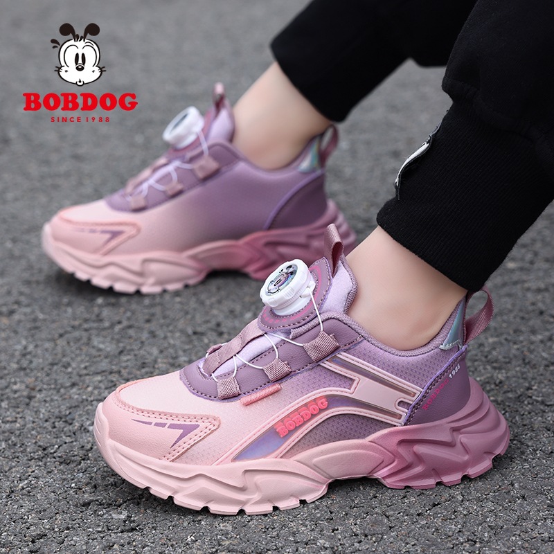 Babudou cuero casual zapatos con botones impermeables zapatos de niña nuevos zapatos deportivos 2024 para niños y niñas